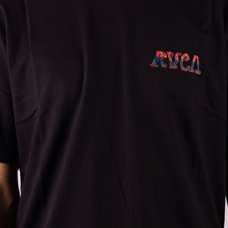 Camiseta Rvca Mel G Anp Preto